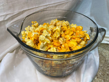Load image into Gallery viewer, Cheddar Overload popcorn which is White Cheddar and Cheddar popcorn in a bowl.